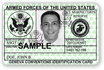 DD Form 2 (Reserve) green military ID card